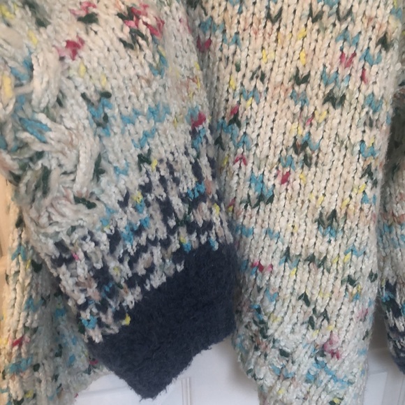 Anthropologie Chunky Knit Oversized Fit Mock neck Sweater ~ medium - Picture 8 of 9